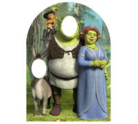 STAR CUTOUTS STSC821 Offical Lifesize Cardboard Cutout Party Decoration & Fun Gift Shrek Fiona Donkey Child Size Stand in Height 134cm