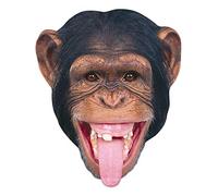STAR CUTOUTS Chimpanzee Single Face Mask l Jungle Party
