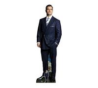Star Cutouts CS1051 Henry Cavill Black Suit White Shirt Lifesize Cardboard Cutout With Mini Actor