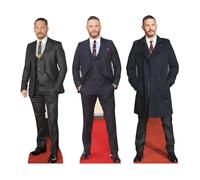 Star Cutouts CS1233 Tom Hardy Shelf Top Cutout Pack of Three Cardboard Cutouts Height 31cm - Ideal for Fan Theme, Parties, Birthdays, Surprise Gifts & Room Decorations & Events