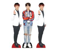 Star Cutouts CS1235 Jungkook Shelf Top Cutout Pack of Three Cardboard Cutouts Height 31cm - Ideal for Fan Theme, Parties, Birthdays, Surprise Gifts & Room Decorations & Events
