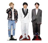 Star Cutouts CS1236 V Shelf Top Cutout Pack of Three Cardboard Cutouts Height 31cm - Ideal for Fan Theme, Parties, Birthdays, Surprise Gifts & Room Decorations & Events