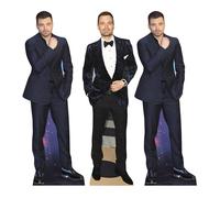 Star Cutouts CS1237 Sebastian Stan Shelf Top Cutout Pack of Three Cardboard Cutouts Height 31cm - Ideal for Fan Theme, Parties, Birthdays, Surprise Gifts & Room Decorations & Events