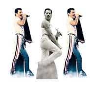 Star Cutouts CS1241 Freddie Mercury Shelf Top Cutout Pack of Three Cardboard Cutouts Height 31cm - Ideal for Fan Theme, Parties, Birthdays, Surprise Gifts & Room Decorations & Events