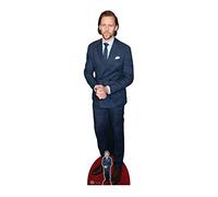 STAR CUTOUTS CS882 Tom Hiddleston Dark Blue Suit Lifesize Cardboard Cutout with Free Mini Standee for Fans, Gifts, Birthdays & Parties, Solid, Multicolour, Regular