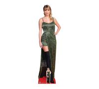 Star Cutouts CS953 Singer Long Green Dress Cardboard Cutout with Mini