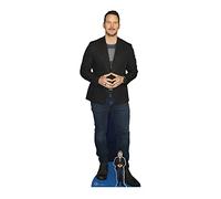 STAR CUTOUTS CS980 Chris Pratt Black Jacket Lifesize Cardboard Cutout With Free Mini Standee