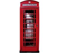 Star Cutouts Cut Out of Phone Box, Red, XL