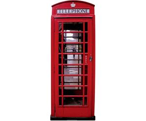 Star Cutouts Cut Out of Phone Box, Red, XL