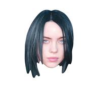STAR CUTOUTS Halloween CM216 Cardboard Face Mask of Billie Superstar E Indie Pop Star l Talking Point, Fun for Events and Parties, Multicolour