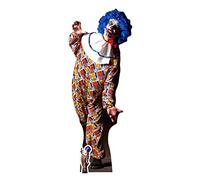 STAR CUTOUTS It Is A Very Scary Male Clown Cut Out, Cardboard, Multi-Colour, 175 x 68 x 175 cm