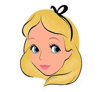 STAR CUTOUTS Ltd Alice - Alice in Wonderland Single Face Mask For the Birthdays, Fans & Parties Great Talking Point multicolour,SM371