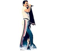 Star Cutouts Ltd CS700 Lifesize Cardboard Figure of Freddie Mercury 1982 Colour with Free Desktop Standup Standee Perfect for Fans, Parties, Collectors and Events, Solid, Multicolour