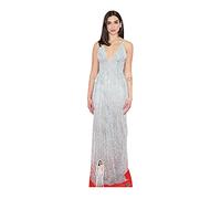 Star Cutouts Ltd CS759 Lifesize Cardboard Free Desktop Cutout of Dua Lipa White Dress 1736cm Tall, Solid, Multi-Colour, Regular