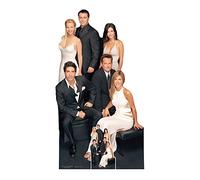 Star Cutouts Ltd SC1114 Official Friends Character-Cutout Joey(Matt LeBlanc),Rachel(Jennifer Aniston),Monica(Courtney Cox),Phoebe(Lisa Kudrow),Chandler(Matthew Perry),Ross(David Schwimmer)-Multicolour