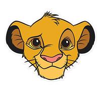 STAR CUTOUTS Ltd Simba Single Face Mask - Lion King Single Face Mask For the Birthdays, Fans & Parties Great Talking Point multicolour SM376