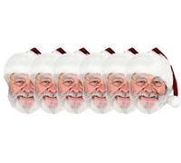 STAR CUTOUTS Ltd SMP135 Father Christmas Masks Six Pack of Santa Clause Cardboard Masks Great Talking Point for Christmas Decorations