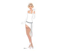 Star Cutouts Ltd Star Cutouts Gatsby 1920s White Flapper Girl Cardboard Cut-Out, Multi-Colour, Regular