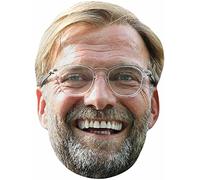 Star Cutouts Ltd Star Cutouts SMP392 6 x Jurgen Klopp Liverpool Manager Mask Includes Tabs and Elastics, Solid, Multicolour, Regular