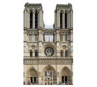 Star Cutouts Ltd Star SC1358 Dame French Cathedral Large Cardboard Cutout, Solid, Notre Dme, Regular