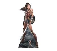 Star Cutouts Ltd Wonder Woman (Graphic Artwork) Life Size Cardboard Cut, Multi Colour, 184 x 80 x 184 cm
