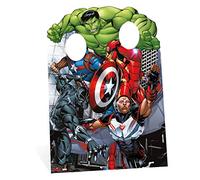 Star Cutouts Marvel Avengers Assemble Child Size Stand In 130cm tall and 95cm wide. Comic Artwork