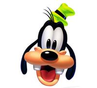 Star Cutouts Printed Card Mask of Goofy