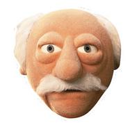 Star Cutouts Printed Card Mask of Waldorf Muppets