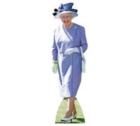 Star Cutouts Queen Elizabeth 2 Lilac Cardboard Cutout