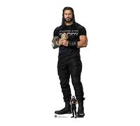 STAR CUTOUTS Roman Reigns Black Outfit WWE Lifesize Cardboard Cutout With Mini Professional Wrestling Champion