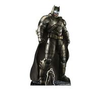 STAR CUTOUTS SC1292 Official Warner Brothers Lifesize Cardboard Batsuit Ben Affleck Superhero Party and Collector's Item 193cm Tall with Free Mini Table top Cutout, Solid, Multicolour, Armoured Batman