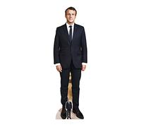 Star Cutouts SC4076 Emmanuel Macron French President France Lifesize Cardboard Cutout with Free Mini