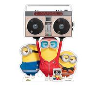 Star Cutouts SC4092 Minions with Boombox Radio Cardboard Cutout Toys, Minion Party, Room & Birthday Decorations