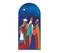Star Cutouts SC4199 - Three Kings Christmas With Gifts Cardboard Cutout, Traditional Holiday Decoration