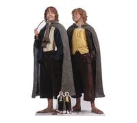 Star Cutouts SC4202 Merry and Pippin Double Lord of the Rings Lifesize Cardboard Cutout With Mini