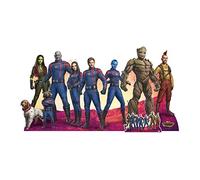 Star Cutouts SC4280 Guardians Group Guardians of the Galaxy Three Marvel Cardboard Cut Out With Mini, Large