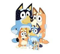 Star Cutouts SC4465 Heeler Family Cardboard Cut Out - Bluey Theme Birthday Party - Bluey Birthday Supplies - Height 117cm