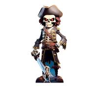 Star Cutouts SC4479 Pirate Skeleton Cartoon Cardboard Cutout Halloween Theme