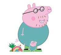 Star Cutouts Peppa Daddy Pig Smiling - FSC Height 121 cm Cutout, Multi