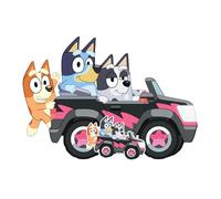 Star Cutouts SC4533 Bluey Bingo and Muffin Driving Cardboard Cut Out Height 93cm - Ideal for Bluey Theme, Parties, Birthdays & Fans, Room Decorations & Events
