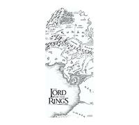 Star Cutouts SC4559 Lord of the Rings Black & White Middle-earth Map Cardboard Cutout - Epic Fantasy Wall Backdrop, Collector Display & Event Décor