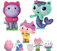 Star Cutouts SC4565 Gabby’s Dollhouse DJ Catnip, Baby Box & MerCat Multi Pack (48cm) - Kids Party Decorations & Bedroom Décor