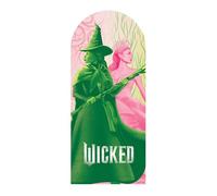 Star Cutouts SC4619 Wicked Glinda and Elphaba Logo Backdrop Single Cardboard Cut Out Height 185cm Official Merchandise Party Birthday Room Decoration