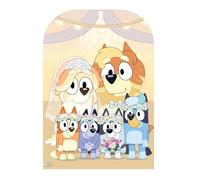 Star Cutouts SC4625 Bluey Wedding Stand-In Cardboard Cut Out Height 131cm - Ideal for Bluey Party Theme, Bluey Wedding Theme, Birthdays, Room Decorations & Events