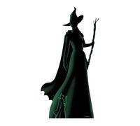 Star Cutouts SC4653 Wicked Elphaba Witch Green & Black Silhouette Cardboard Cut Out - Wicked Party Decorations - Wicked Birthday Supplies - Height 163cm