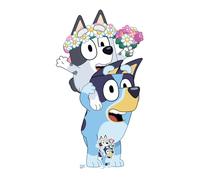 Star Cutouts SC4664 Bluey and Muffin as Flower Girls Cardboard Cut Out Height 136cm - Ideal for Bluey Party Theme, Bluey Wedding Theme, Birthdays, Room Decorations & Events