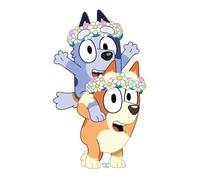 Star Cutouts SC4665 Bingo and Socks as Flower Girls Cardboard Cut Out Height 95cm - Ideal for Bluey Party Theme, Bluey Wedding Theme, Birthdays, Room Decorations & Events