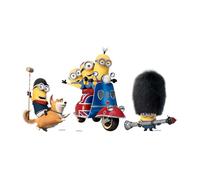 Star Cutouts SC4745 Minions British Invasion Three Small Cardboard Cutouts Shelf Top Pack Height 28cm