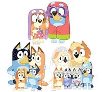 Star Cutouts SC4766 Bluey & Bingo, Grannies, Heeler Family & Bluey Family Wedding Shelf Top Pack Cardboard CutoutsHeight 21cm