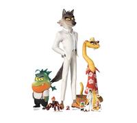 Star Cutouts SC4810 Bad Guys Pack Mr Wolf & Mr Piranha & Mr Snake & Ms Tarantula Cardboard Cut Out Height 112cm
